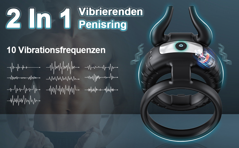 Penisring Vibrator mit Fernbedienung Klitoris G Punkt Stimulator Sex Silikon Ring Mann Cockring Vibrator Hoden Penis Massagegerät Lang Hart Erektion Hilfe 9 483ggc0v 9949