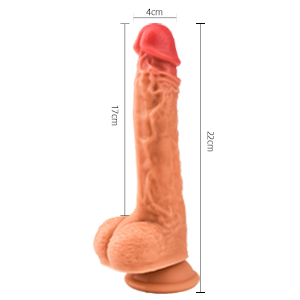 Dildo Vibrator mit Stoßfunktion und 360° Rotierender Glans – 22 * 4 cm G-Punkt Vibratoren für sie mit 8 Vibrationmodi Realistischer Dildos, mit Saugnapf und 40 ℃ Heizung 11 650ay6ol 1014