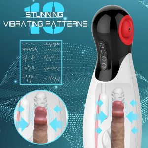 Männlicher Masturbator Elektrischer Sauger, Masturbator-Gerätebecher mit 3 Saug 3 Kompression 10 Vibrationsmodus und Audio-Heizfunktion USB-Lade-Sextoy für männliche erwachsene Paare 6 80ojvzav 15429