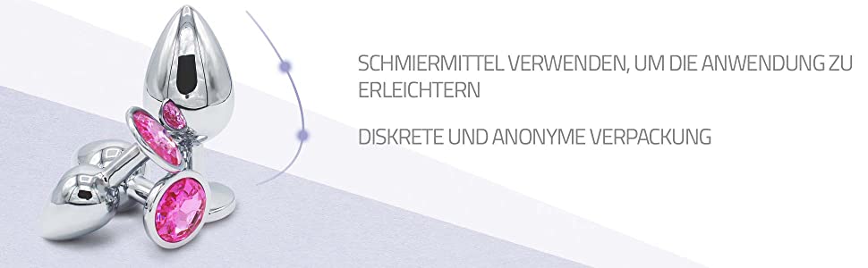 Metall Analplug Set Edelstahl – 3er Set Größe Ø 2,8 cm + 3,4 cm + 4 cm – Anal Plug 9 9eb4mjeu 2894