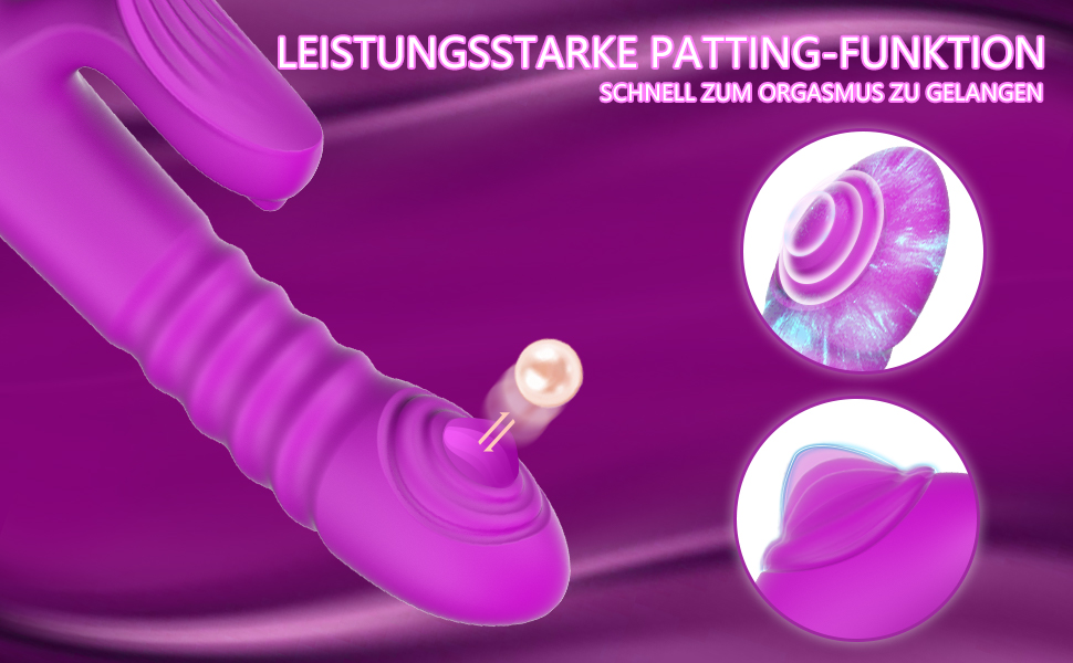 G-punkt Klitoris Vibratoren für Sie mit Flatternden und Stoßfunktion 7
