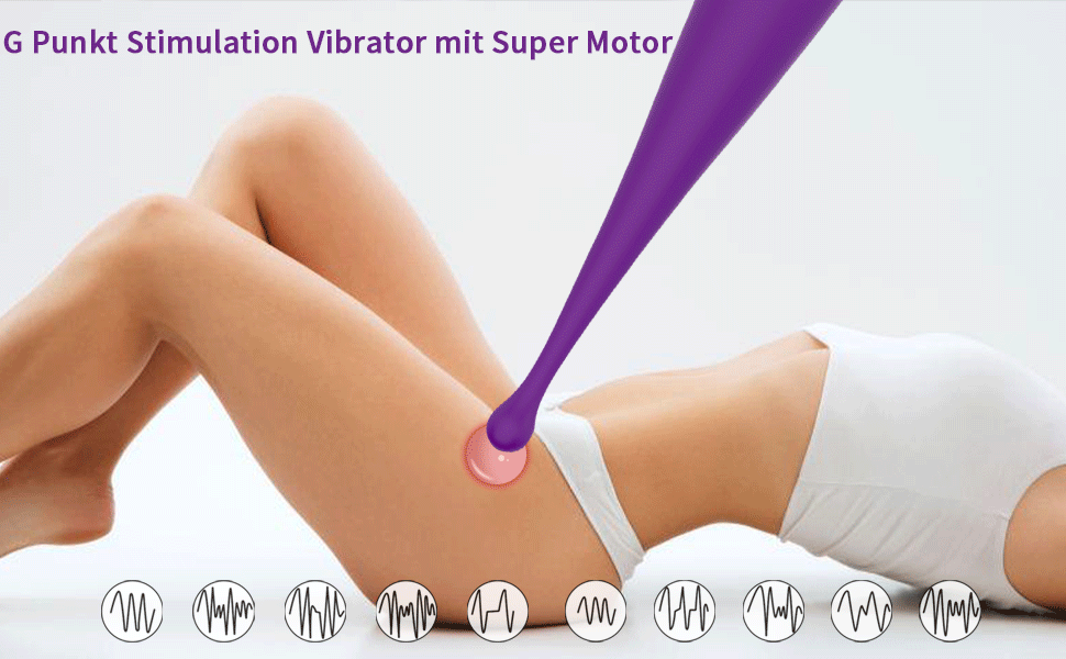 Vibratoren für die Klitoris und G-Punkt mit Stoßfunktion Vibratoren Leise und Stark Klitoris Stimulation Sextoy Vibrator Dildo Sexspielzeug für Paare Hochfrequenzstab mit 10 Vibrationmodi 8 bb5c1drs 5966