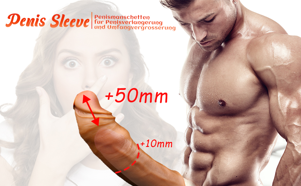 Penis Vibrator Realistische Penishülle,Paarvibrator Penismanschetten mit Eichel Stimulator,Penis Extender Penis Sleeve 10 bfgrn2by 10215