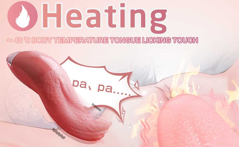 Klitoris Zungenvibrator für sie, G-punkt Vibratoren Klitoris Nippel Stimulator mit 10 Schwingvibration Silikon Blowjob Vaginal Massagegerät Oral Dildo 7 djecz79o 524