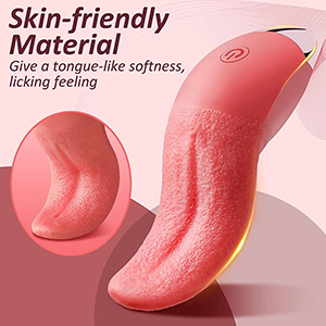 Klitoris Zungenvibrator für sie, G-punkt Vibratoren Klitoris Nippel Stimulator mit 10 Schwingvibration Silikon Blowjob Vaginal Massagegerät Oral Dildo 10 djecz79o 527