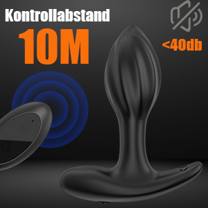 Analvibratoren 7 Vibrationsmodi Mit 10M Remote Fernbedienung, Silikon, Waterproof 9