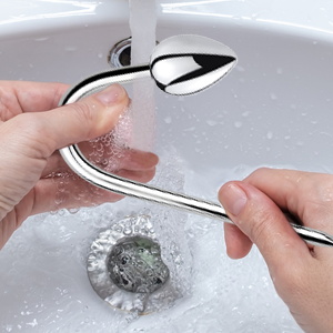 Analhaken Bondage Anal Hook 24 cm mit 3 Wechselkugeln Ø 26.5mm,34mm,40mm Kugel Stahl Metall Buttplug Hook (Klein+Medium+Groß) 12 ffefol9w 2905