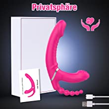 Dreifacher Vibratoren für Sie Klitoris und G-Punkt, Paar Vibratoren Klitoris Stimulator mit 7*3 Starke Stimulation, Silikon Realistischer Doppeldildo 12 frhjbcdb 2183