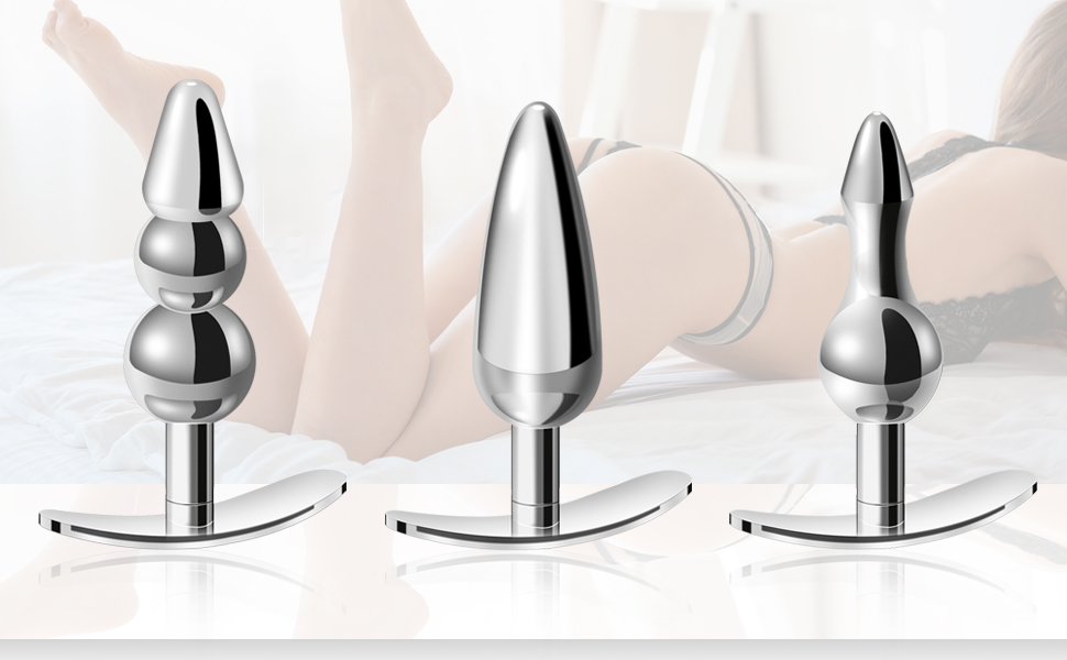 Metall Analplug-Anfänger für 3 Stücke Buttplug aus Edelstahl, mit Kristall Diamant 5 huoojj6t 3099