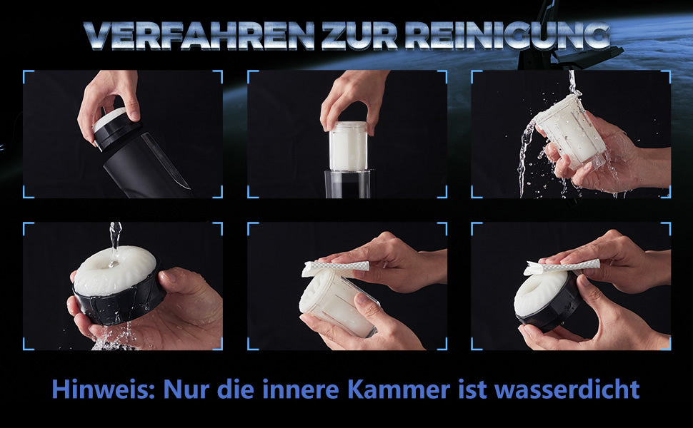 10 Teleskopfunktion Schiebende Rotation Flügelähnlicher Masturbator 10 i9owrupu 9375