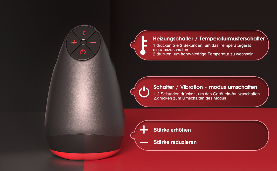Elektrischer Masturbator Cup-Masturbieren mit 10 Vibrationsmodi Taschenmuschi&Sexspielzeug für Männer Muschi Vagina Pussy Sex Toyset Herren Heizfunktion 12 idqs3sh4 14422