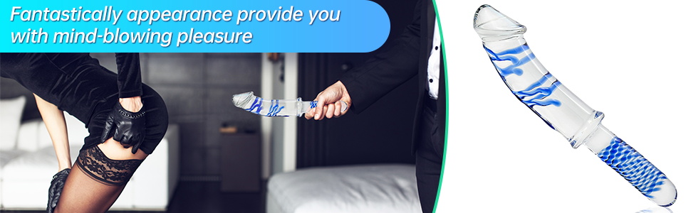 Glasdildo mit Griff Kristall Penis Anal Dildo Butt Plug 9 io3asg3l 1786