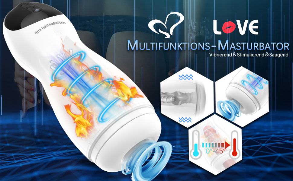 Elektrischer Masturbator Cup mit 10 Vibratoren 3 Stufen Saugen Heizfunktion Mastubrator Taschenmuschi Penis Vibrator Masturbieren Muschi Vagina Pussy Oral Sex Spielzeug für Die Männer Saugen Sex toys 8 ivvnl9q2 15315