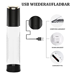 Elektrische Penispumpen, Sexspielzeug für Männer Erektion Penisvergrößerung, 4 Saugstufen Penis Vakuumpumpe Masturbator für Mann 14