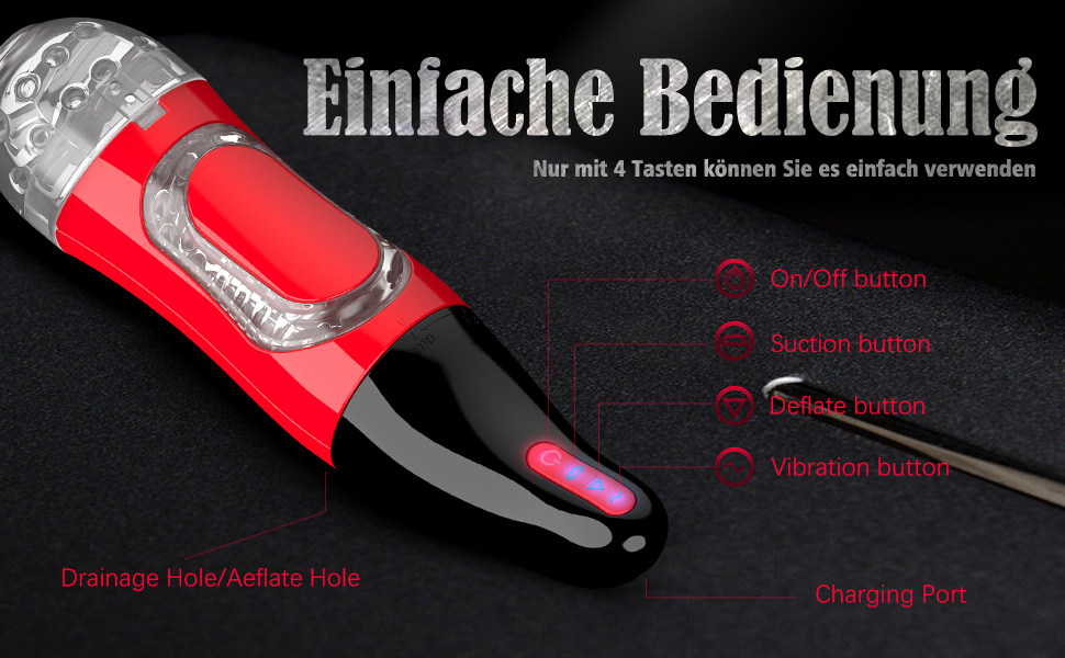 Masturbieren für Männer, Elektrischer Masturbator mit 10 Vibrationsmodi, Taschenmuschi Penisvibrator mit 4 Saugmodi, Automatischer Masturbator Cup Blowjob Sexspielzeug für Männer Paare 10 ke3nivnu 14521