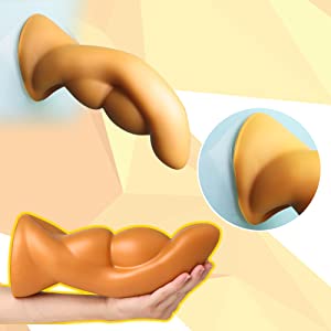 Analplug unebene Oberfläche Dildo breit groß Anal Expansion mit Kugeln Silikon Buttplugs XXL: 9,2 cm x 28 cm 1510g 9 lwqm04md 3292