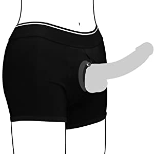 Strap On Harness Damen Strap-on Umschnall Umschnalldidos, Strapon Umschnalldidos Trägerlos Baumwoll Boxer mit Silikon-O-Ring 12 m2hbbnq8 1579