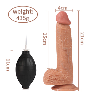 Realistischer Spritz Dildo mit groß Saugnapf, Real Dong Penis Squirting Wassersprühfunktion Ejakulation Simulation 12