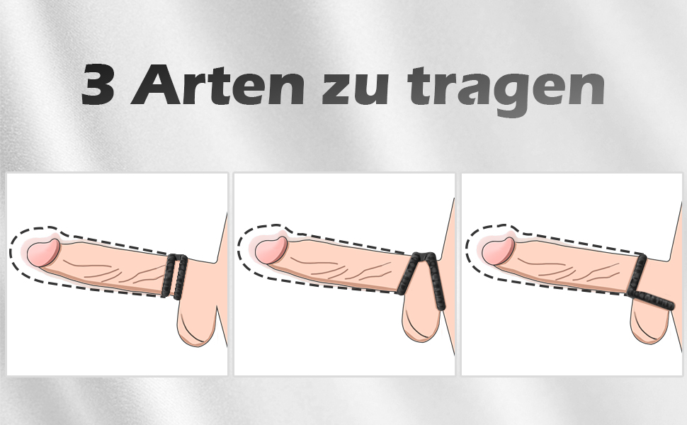 Penisring Erektion, Silikon Cockring for Männer, Sexspielzeug Penisringe Dual Cockringe 9 mjhyjb8v 9993