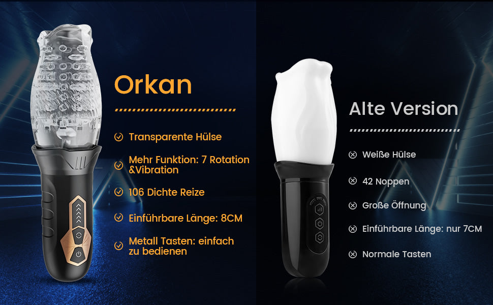 2 IN 1 Oralsex Cup Masturbator 7 Rotation 7 Vibration 11