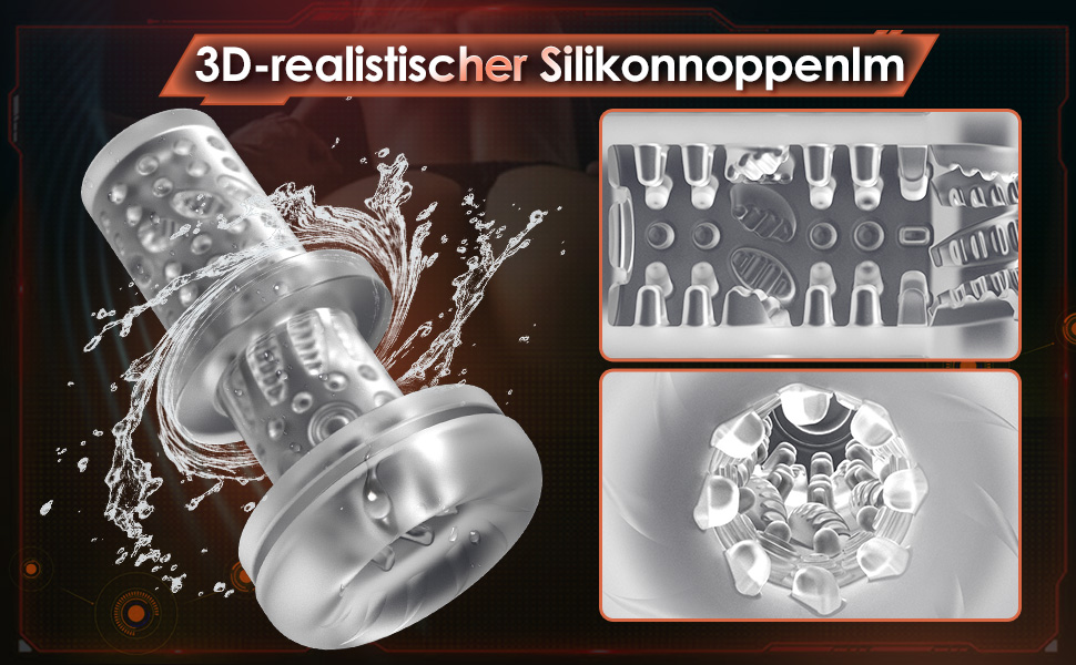 Automatischer Elektrischer Männlicher Masturbator Cup mit 7 Teleskopmodi 7 Vibrationsmodi Realistischer 3D Vagina Masturbieren Mann Pussy Sex Toy Penis Stimulator Oral Blowjob Sexspielzeug für Männer 10 nek7mbig 14345