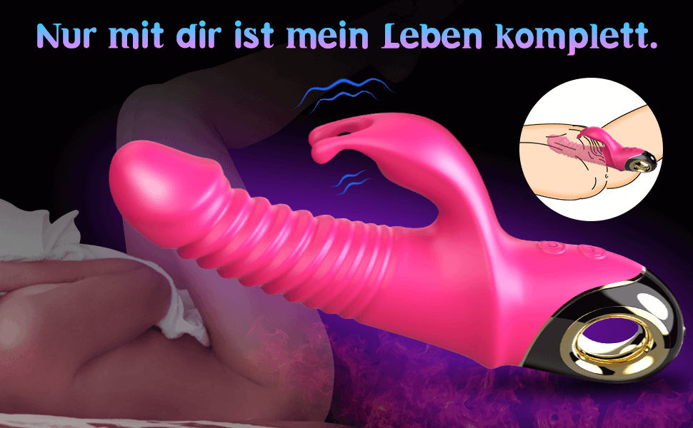 G-punkt Vibratoren für Sie, Teleskopisch Klitoris Vibratoren mit 10 Stoß Vibrationsmodi, Realistischer Dildo rabbit Vibrator, 8 o4u1gz3i 8374