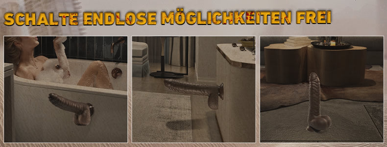 PANGOLIN 3 IN 1 Braun-schwarzer Realistischer Dildo mit Beulen 9 p1rcffkd 465