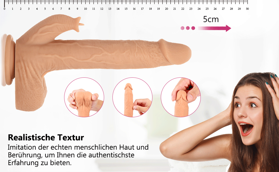 Realistische Dildos Aufladbar G-Punkt Vibratoren mit Starkem Saugnapf Fernbedienung Silikon Penis Nachbildung Klassische Dildos mit 19 Frequenzmodi 9 paba2mz9 10512