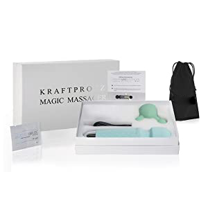 Deluxe Magic Wand Massagegerät „Kraftprotz“(20cm), Silikon Massage-Stab mit Klitoris Massage-Aufsatz 14 pdindz3i 6259
