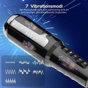 Extra Langer Innerer 7-frequent Vibrierender Selbstreinigender Masturbator 5