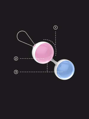 Beads Noir Premium Edition luxuriöser Silikonkugeln, Liebeskugeln Sexspielzeug, für Kegel-Übungen 12