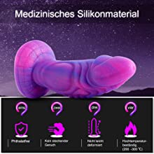 Realistischer Dildo, mittelgroßer lila Sternendildo, 8 Zoll gebogener Silikondildo mit Saugnapf 9 stfdz2lt 10949