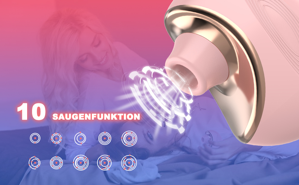 Klitoris Sauger für Frauen, Klitoris Stimulator für Sie, G Punkt Vibratoren mit 10 Saugmodi, Realistischer Saugvibrator Klitoris 10 tev6k3ds 6672