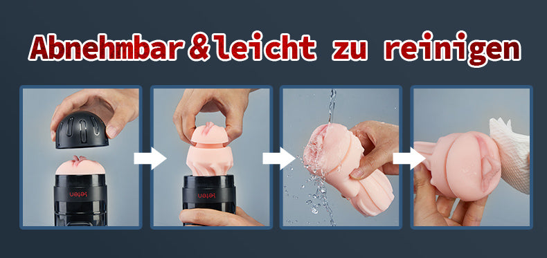 LETEN Wiederaufladbarer und 10 Vibrierender Masturbatorfür Penisgröße 11 tttc7auq 13395