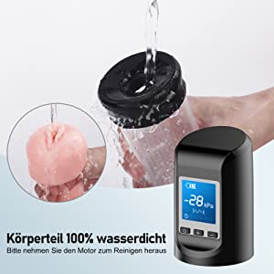 Elektrische Penispumpe mit Taschenmuschi – 6 Saugstärken & 9 Vibrationsintensitäten vakuumpumpe für Männer Penisvergrößerung Extend Pumpe Ausdauer Trainer für Größere, Stärkere Erektionen 14 utdhsmad 9161