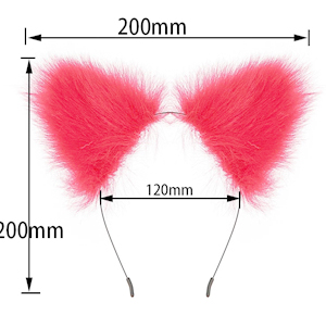 Analplug Paaren Cosplay mit Fuchsschwanz+Plüsch Katze Ohren Stirnbänder Haarschmuck Sex Spielzeug 4 PCS (pink) 11 wc66laic 12037