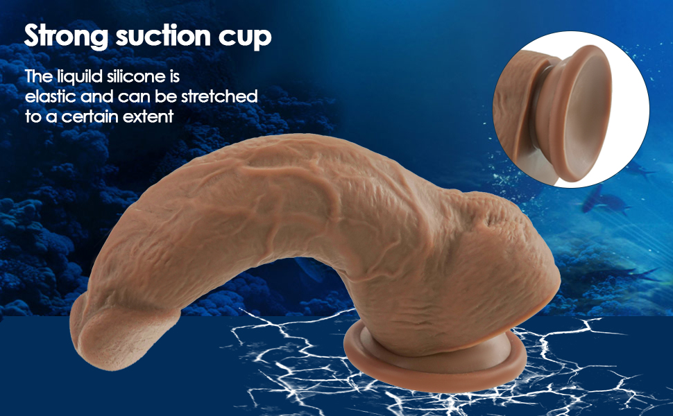 Riesiger Realistischer Dildo, 20,5 CM XXL Silikon Analdildo mit Starkem Saugnapf 11 wmrkcyt9 3462