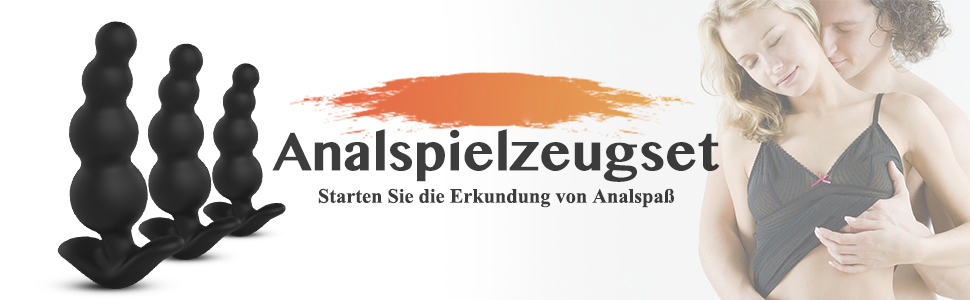 Anal Perlen Set, Klein + Mittel + Groß Verbesserte Silikon Analplugs Prostata Stimulator Buttplugs 6 wrllq7i6 4633