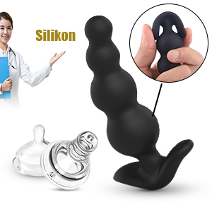 Anal Perlen Set, Klein + Mittel + Groß Verbesserte Silikon Analplugs Prostata Stimulator Buttplugs 8 wrllq7i6 4635