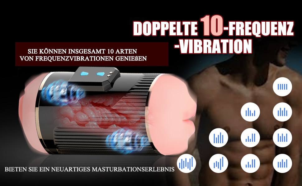 Sexspielzeug männer Automatischer masturbator Masturbieren mann 2 IN 1 Tschenmuschi Erotik spielzeug männer 10 Frequency 3D Vagina Masturbation cup 9