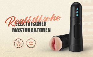 Elektrischer Masturbator Cup Realistisch 3D Masturbieren für Männer Automatische Masturbatoren 5 Saugmodi 10 Vibrationsmodi Taschenmuschi BlowJob Oral Sexspielzeug für Männer Pussy 11
