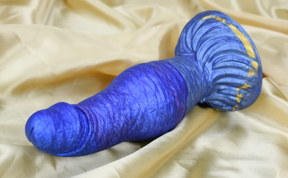 Murloc Realistischer Dildo Analplug mit Starkem Saugnapf, 20.5cm*6.1cm Dick Analdildo 8