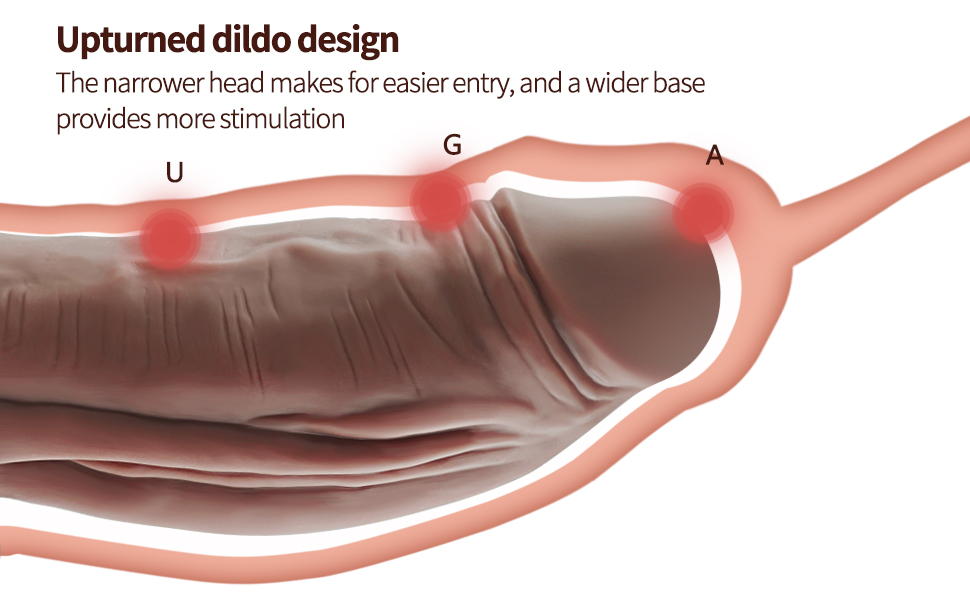 XXL Realistischer Dildo, Weichen Zwei Layer Silikon Monster Dildo Sexspielzeug mit Echten Venen Starkem Saugnapf, 24cm 9