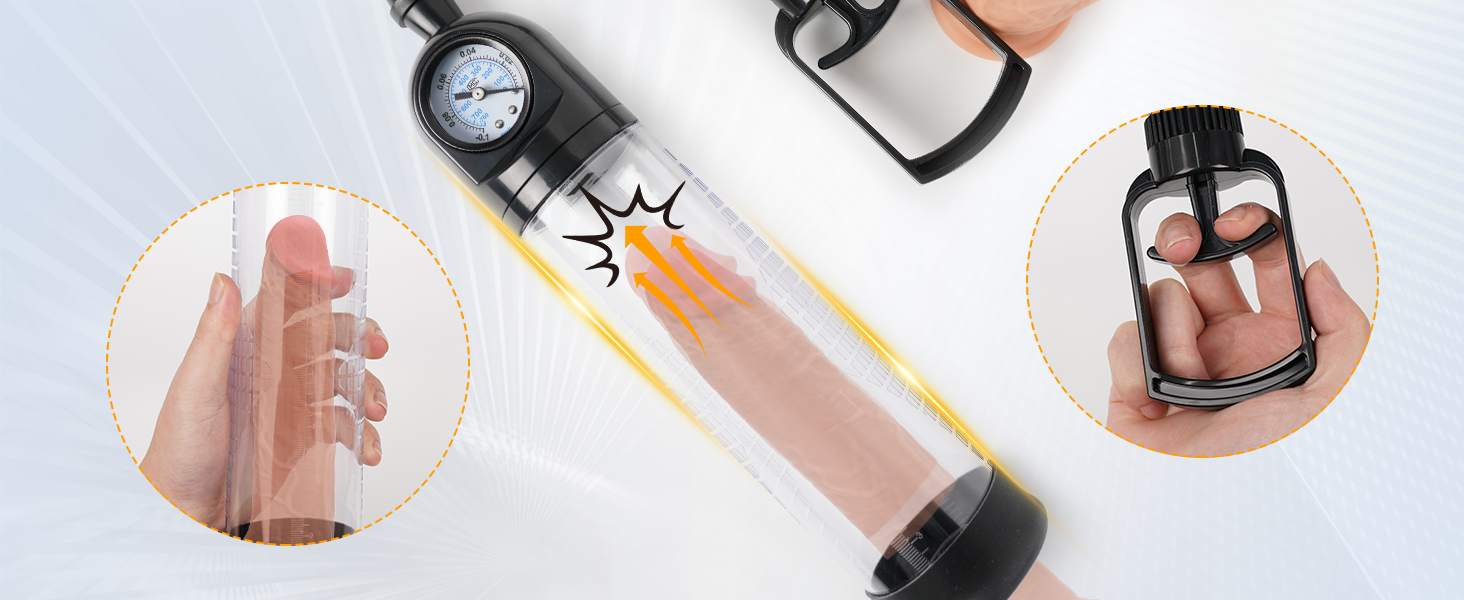 Penispumpe Sexspielzeug, Erektionshilfe mit Handpumpe für Erektion Penisvergrößerung 11 zvlhrm9e 9724