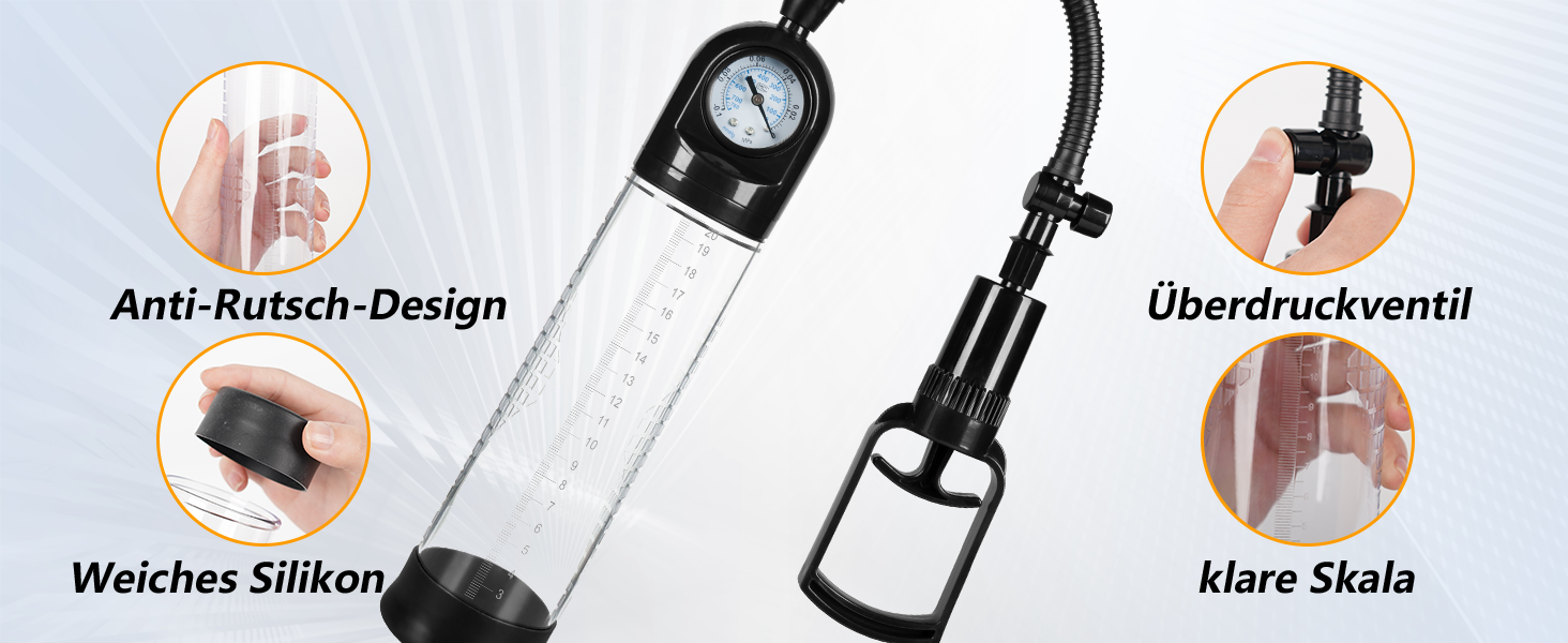 Penispumpe Sexspielzeug, Erektionshilfe mit Handpumpe für Erektion Penisvergrößerung 12 zvlhrm9e 9726