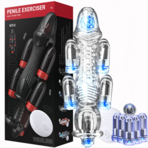 Penistrainer Masturbatormit 6 Stimulierende Vibrationen und 10 Frequenzen