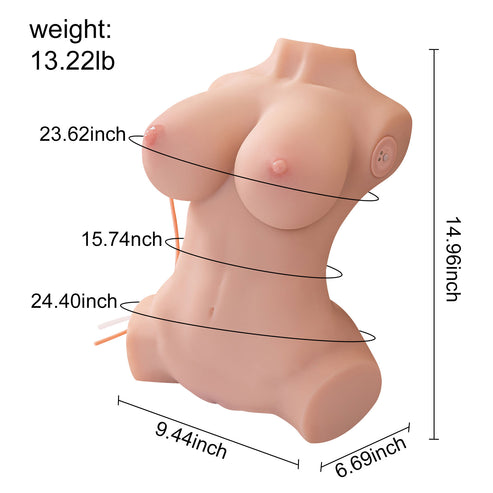 Laura Elektrische Sexpuppen Torso mit Saugen und Vibration 6.5kg 21 9 3dce8d98 719f 48a4 86d4 fc2996be3f5d