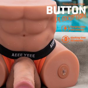 imgi 181 65KG Gretel Maenner Sex Torso mit KI App Steuerung Video Synchronisation Vibrations Stossdildos 5