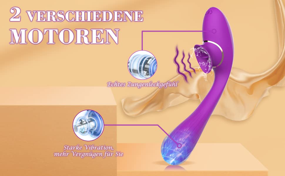 Klitoris Vibratoren für Sie mit Flatternden Design, 10 Lecken Frequenzmodi und 10 Stoßenmodi, Aufladbare Nippel Klitoris G-punkt Vibrator, Oral Sexspielzeug für Frauen und Paare 11