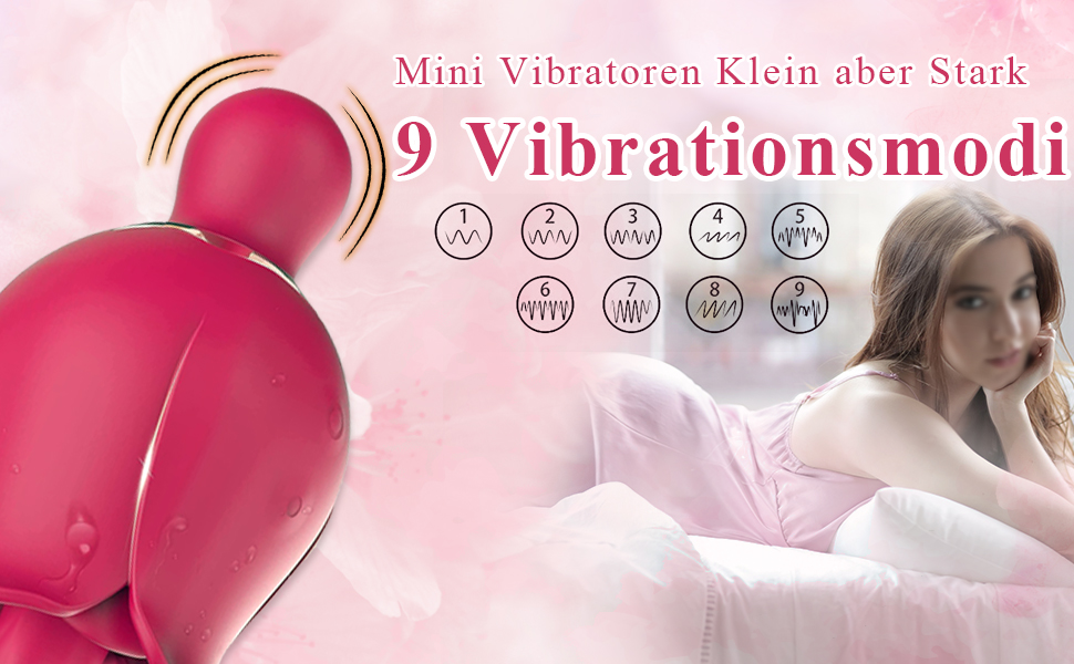 Mini Klein Vibrator Leise und Stark Klitoris Stimulator mit 9 Leckenmodi & 9 Vibration 10 bpo6vv8v 7380
